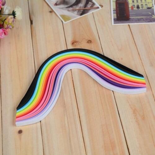 260 Rainbow Paper Quilling Strips Set Width 3/5/7/10mm for Kids DIY Crafts Paper Decor Supplies Handmade Paper Decoration