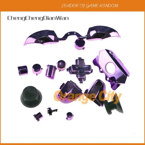 Colorful Chrome Full Button Set Dpad RT LT RB LB ABXY Guide Buttons For Xbox One Elite Limited edition Controller 5sets