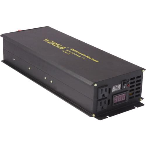 3000W Pure Sine Wave Solar Inverter 12V to 220V Wind Generator Inverter Welding Machine Power Supply 24V/48V DC to 120V/240V AC