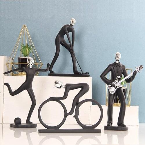 Handmade Sports Home Accessories, Living Room TV Wine Cabinet Ornaments, Modern Simple Creative Office Abstract Crafts Gift