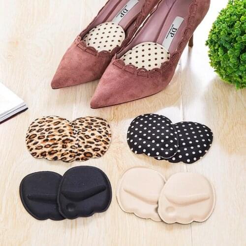 1 Pair Heel Pad Soft High Heels Half Yard Mat Arch Only Eat Orthopedic Insert Insole Foot Forefoot Protection Pad Women
