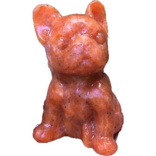 1pcs Natural Crystal Sunstone Hand-Carved Quartz Animal Figurines Healing Reiki Rnergy Mineral Quartz Home Decor Gift