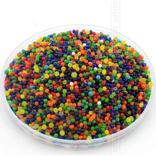 10000Pcs/bag 6-8mm Pearl Shaped Crystal Soil Water Beads Mud Grow Magic Jelly Balls Hydrogel Water Beads For Wedding Home Decor