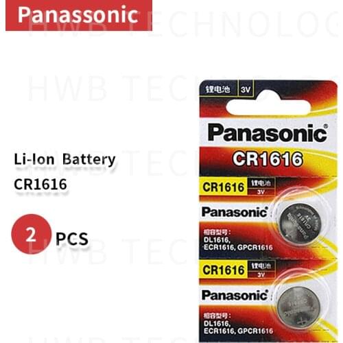 2x Panasonic CR1616 Button Cell Coin Batteries CR1616 Car Remote Control Electric Alarm 3V Lithium Battery