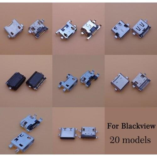 2PCS Micro USB Connector Charger Charging Port Socket Connector For Blackview BV5500 BV5800 BV6000 BV6100 BV6800 BV7000 Pro