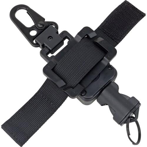 2 in 1 Outdoor Anti-theft Telescopic Buckle Tactical Small Pouch & Keychain Holder Anti-lost EDC Retractable Spring Rope Hunting
