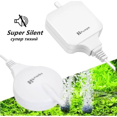 220V Aquarium Silent Air Pump High Efficient Fish Tank Oxygen Air Compressor Mini Aerator Used with Air Bubble Stone Air Valve