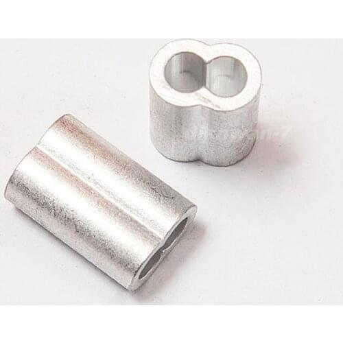 M4 Aluminum Crimping Loop Sleeves Cable Crimp 200pcs