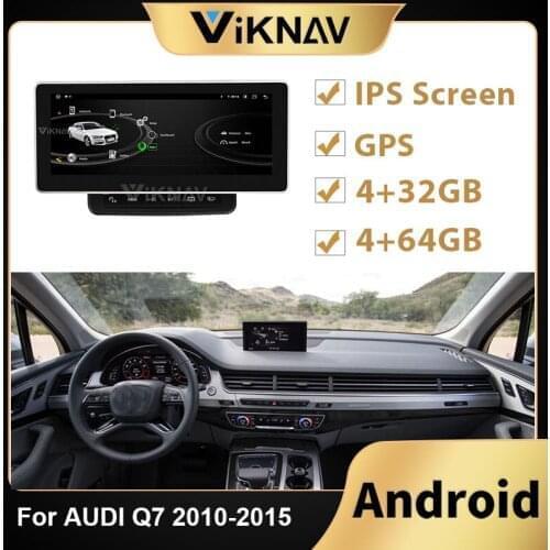 Android Car Radio Head Unit audio For AUDI Q7 2010 2011 2012 2013 2014 2015 Car Screen DVD Multimedia Player GPS navigation