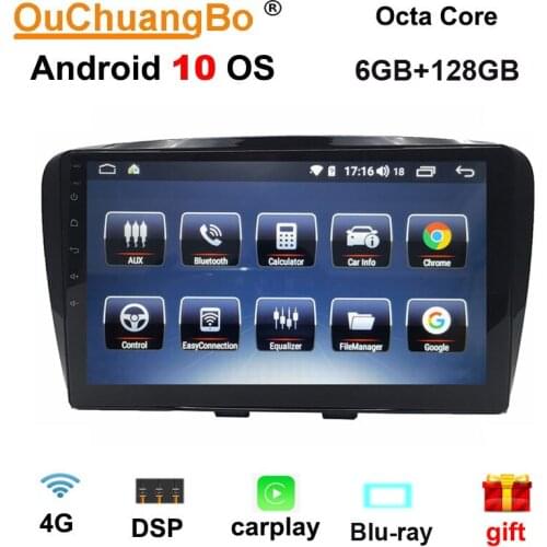 Ouchuangbo android 10.0 car radio GPS multimedia for FAW D60 2018 with 1280*720 QLED Quantum screen 10.1 inch 6GB +128GB