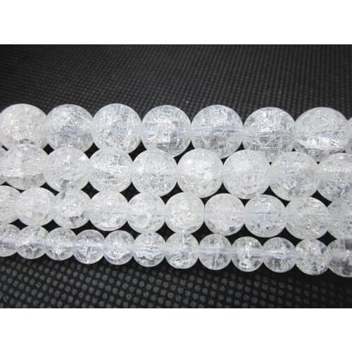 Sparkling Ice White Diy Handwoven Fine Bracelet Necklace Buddha Accessories Beads