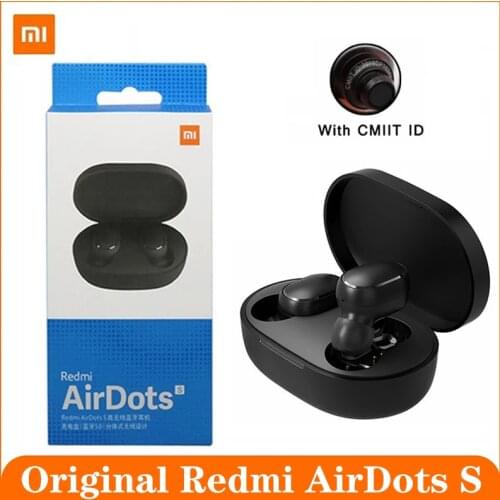 Original Xiaomi Redmi AirDots S Bluetooth Earphone Wireless BT5.0 Sport Noiseing Reduction Mi Ture Earbuds Headset
