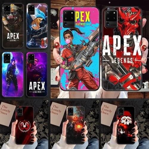 APEX Game Phone case For Samsung Galaxy Note 4 8 9 10 20 S8 S9 S10 S10E S20 Plus UITRA Ultra black painting back luxury bumper