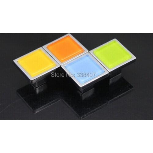 Crystal Cabinet Knobs Alloy Kitchen Drawer / Cabinet Pull Knobs Furniture Handles & Knobs