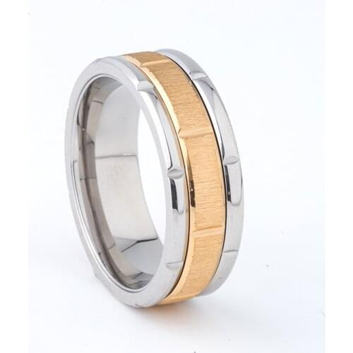Mens Spinner Ring for Male Men Rotatable Golden Wedding Band Man Gents Party Fashion Accessories Jewelry Rings 8mm
