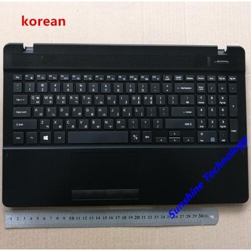 Korean layout new laptop keyboard with touchpad palmrest for samsung 370B5L 371B5L 370E5LKR BA98-00714B