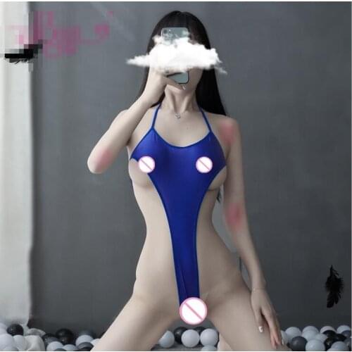 Cosplay stretch tight one-piece swimsuit sexy lingerie women