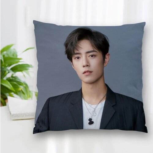 High Quality Custom Sean Xiao Actor Singer Square Pillowcase Zippered Bedroom Home Pillow Cover Case 20X20cm 35X35cm 40x40cm