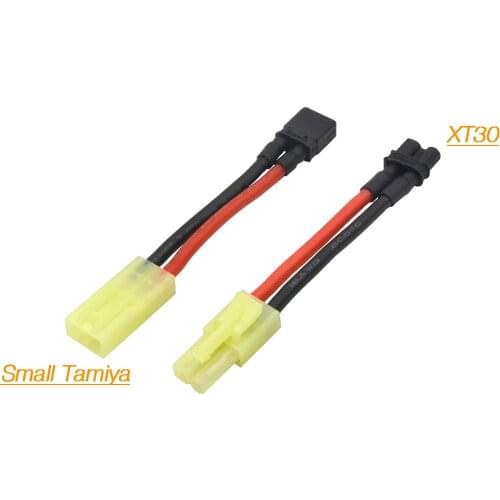 Small Tamiya To XT30 Plug Connector Adapter For Airsoft AEG RC Plane Car Battery Charger ESC Drone Motor