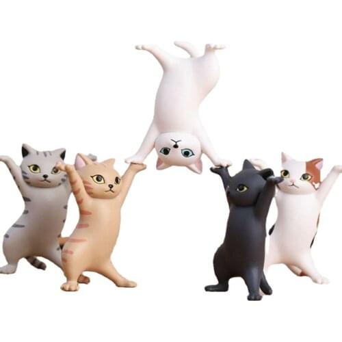 Qualia Enchanting Cat Pen Holder Kawaii Flower Cat Combination Desktop Decoration