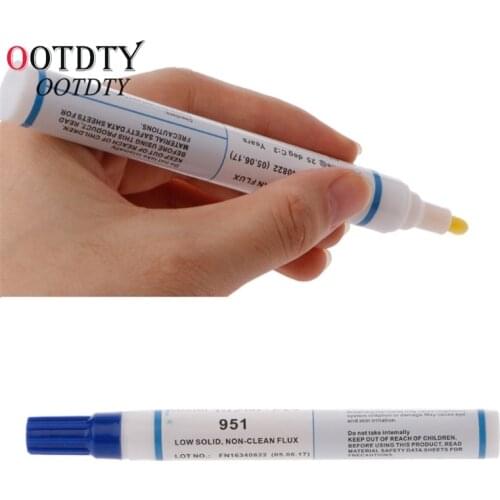 OOTDTY 951 10 ml Soldering Rosin Flux Pen Low-Solid Non-clean For Kester Soldering Solar Panel DIY Power Panel
