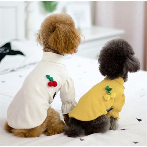 Spring Summer Dog Shirt Pajamas Cotton Dog T-shirt Coat Puppy Outfit Poodle Bichon Pomeranian Schnauzer Clothing for Dog Costume