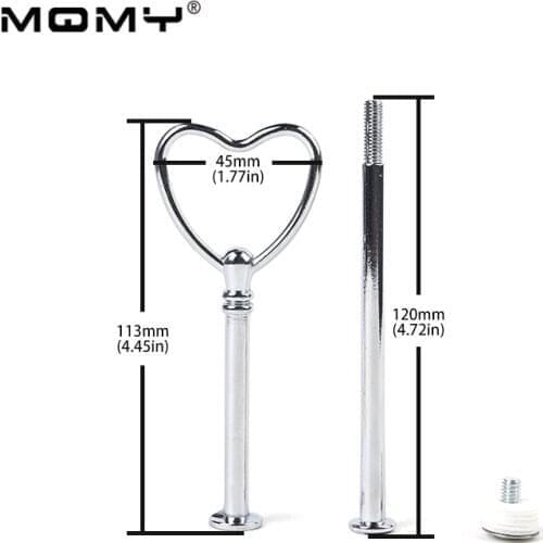 Heart Shape Decorating Tool Cupcake Gold Silver Accessory Metal Wedding Cake Stand