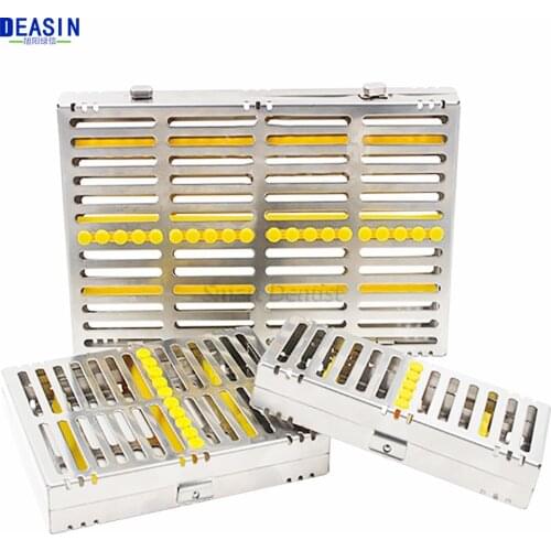 Dental Sterilization Rack Surgical Autoclavable Sterilization Box Dental Cassette File Burs Disinfection Tray Dentist Tools