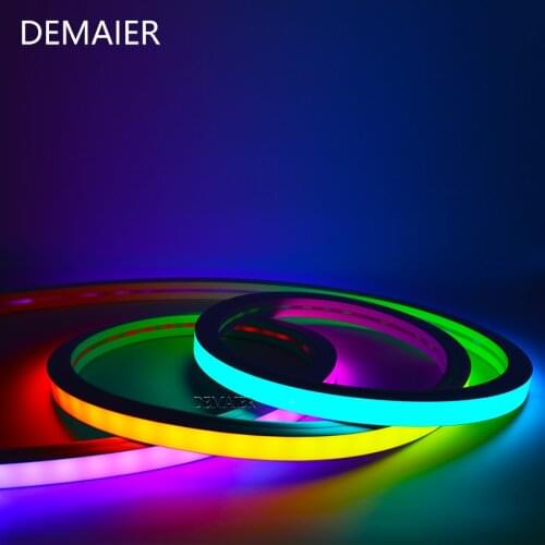 LED Neon RGB WS2812B Silica Gel Flexible Lichter for Home Dekoration Shape DIY Pixel leds Smart app IP67 DC5V Bluetooth APP