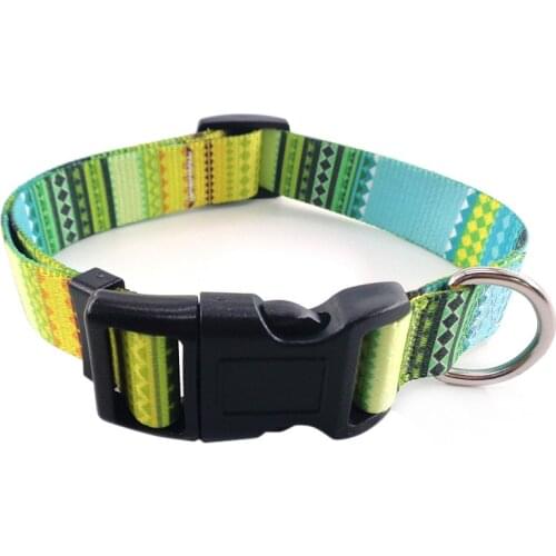 10 Colors Reflective Puppy Big Dog Collar with Buckle Adjustable Pet Collar for Small Medium Large Dogs Pitbull Leash Dog Chain