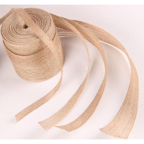 10yards raw Hemp Linen Cords Rope To Tie Burlap Twine Rope String DIY Craft Decoration Cuerda Yute Corde Chanvre Linen webbing