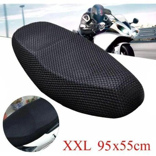 Motorcycle Electrocar Scooter Breathable Net Seat Cover 3D Mesh Protector Cushion Scooter Seat Mat For Kawasaki Yamaha Honda