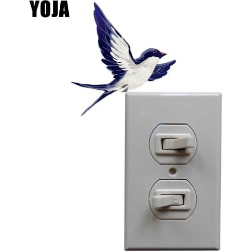 YOJA Swallow In Spring Home Decor PVC Wall Stickers Decal For kids Room 8SS0881