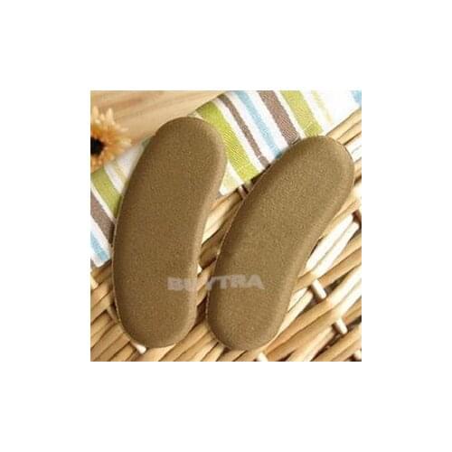 1pair Soft Sponge High Heel Shoes Liner Pad Cushion Protector Grips Sticky Fabric Shoe Back Heel Inserts Insoles