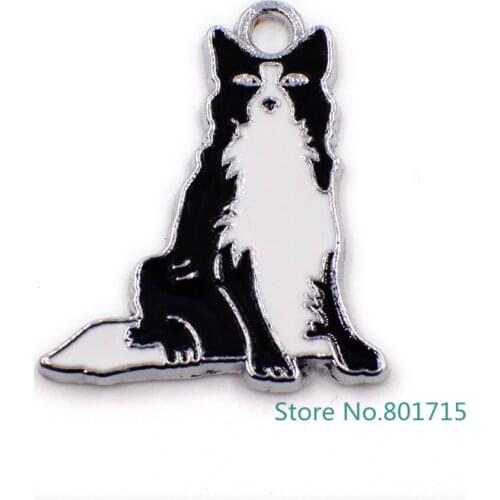 10pcs dog pendant dangle charms hang chamrs fit for DIY Key Chain Keyrings pet collar Jewelry Making HC398 free ship