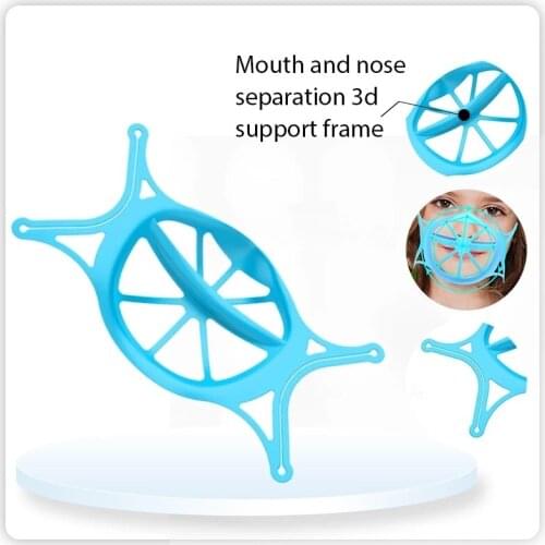 3D Mouth Mask Support Breathing Assist Help Mask Inner Cushion Bracket Food Grade Silicone Mask Holder Breathable Valve