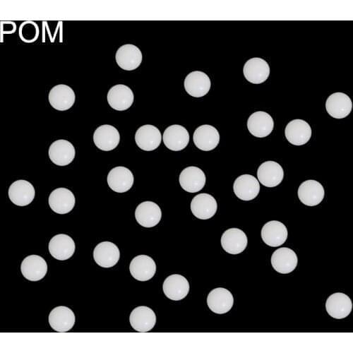 5mm 5.556mm 5.953mm 6mm 6.35mm 7mm 7.144mm White Polyformaldehyde POM Hard Rigid Plastic G1 Valve Caster Bearing Solid Bead Ball