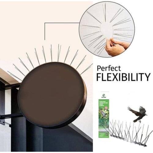 Anti Climb Spikes Fence Wall Security Spikes Bird Cat Repellent Prickle Strips Stainless Steel Bird Repellent Spikes Repellents