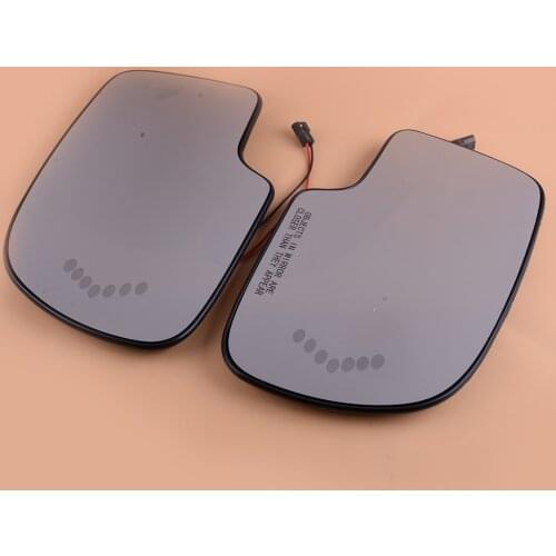 Car 1 Pair Backing Plate Power Heated Mirror Glass w/ Turn Signal 88944391 88944392 fit for GMC Chevy Cadillac 2003-2007