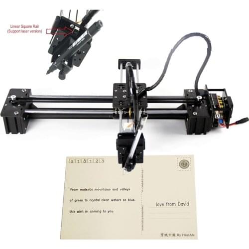 DIY LY drawbot pen drawing robot machine lettering corexy XY-plotter drawing writing CNC V3 shield motherboard support laser