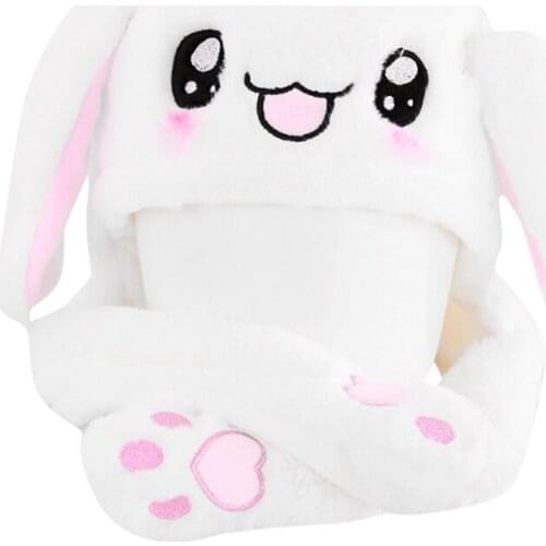 Hot Novelty Magic Rabbit Hat With Moving Ear Plush Toy Gift Kids Toy Party Photo