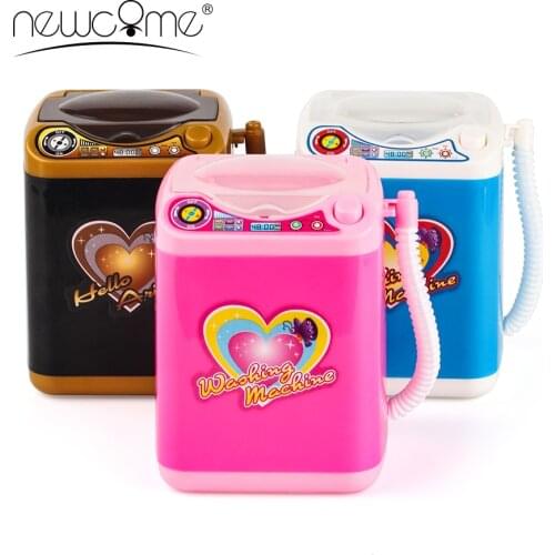 NEWCOME Washing Machine Toy Mini Electric Makeup Brush Cleaner Cosmetic Sponge Powder Puff Washer Cleaning Makeup Tools