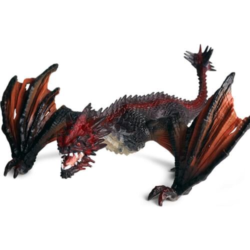 Simulation Dinosaur Model Ancient Mythology Animal Model Warcraft Dragon Flying Dragon Childrens Dinosaur Toys Gifts