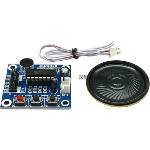 ISD1820 recording module voice module the voice board telediphone module board with Microphones + Loudspeaker