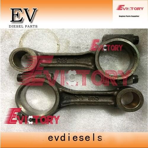 Used genuine type 3D68 3TNE68 3TNV68 connecting rod For Yanmar Mini Excavator 2pcs