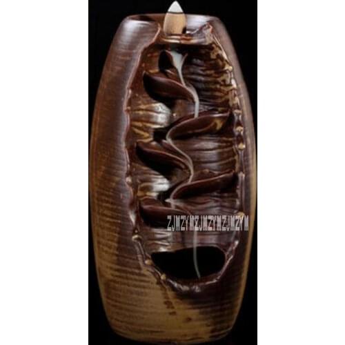 High Quality Ceramic Incense Burner Creative Crafts Smoke Backflow Incense Burner Living Room Home Incense Holder Ornament