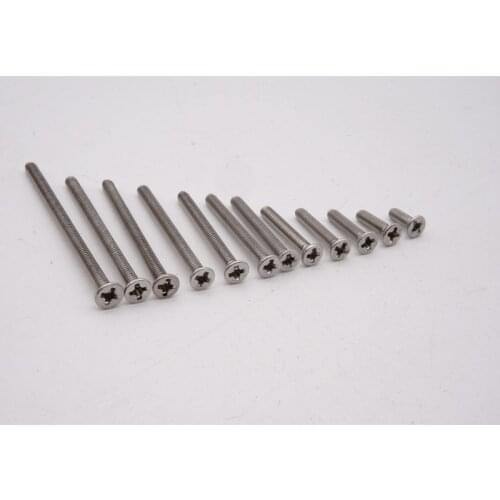 MINI 4WD self-made tamiya parts stainless steel M2 flat screws siver from 6mm to 40mm 10 pcs price MJ MODEL