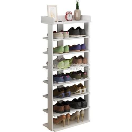 Multi-Layer Wooden Shoe Rack Easy Assemble Storage Shelf Shoe Cabinet Simple Shoe Rack Stand Shoes Organizers Home Furniture