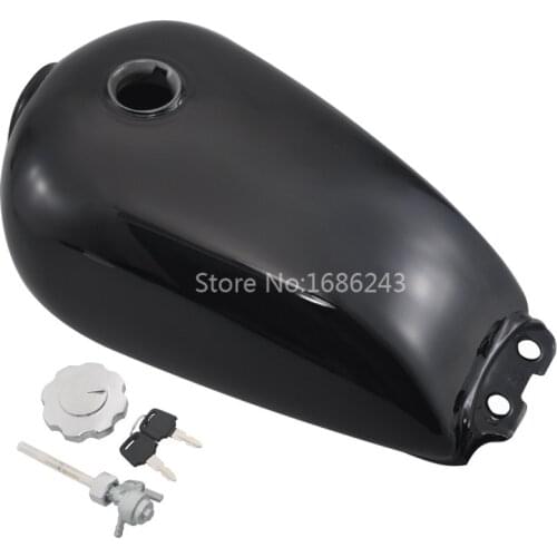 Motorcycle Cafe Racer Tank 9L 2.4 Gallon Motorcycle Vintage Fuel Gas Can Retro Petrol Tanks Fit For Suzuki GN 125 Models