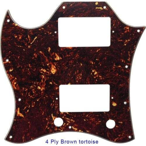Pleroo Guitar Parts - For Gib Left Handed Standard SG Full Face Guitar Pickguard Route PAF Humbuckers Scratch Plate
